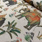 Indian Elephants Double Width Room Fabric - Multicolor
