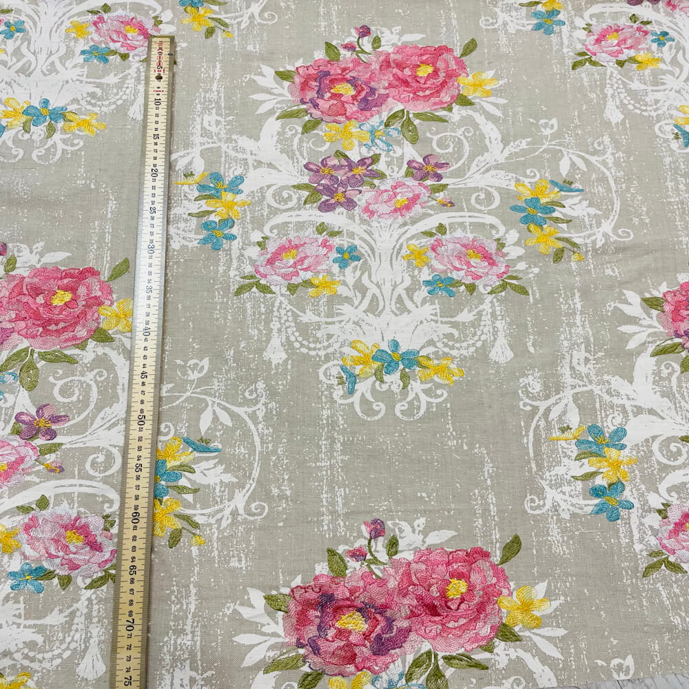 Voyage Maison Ainsley Peony Room Fabric - Pink