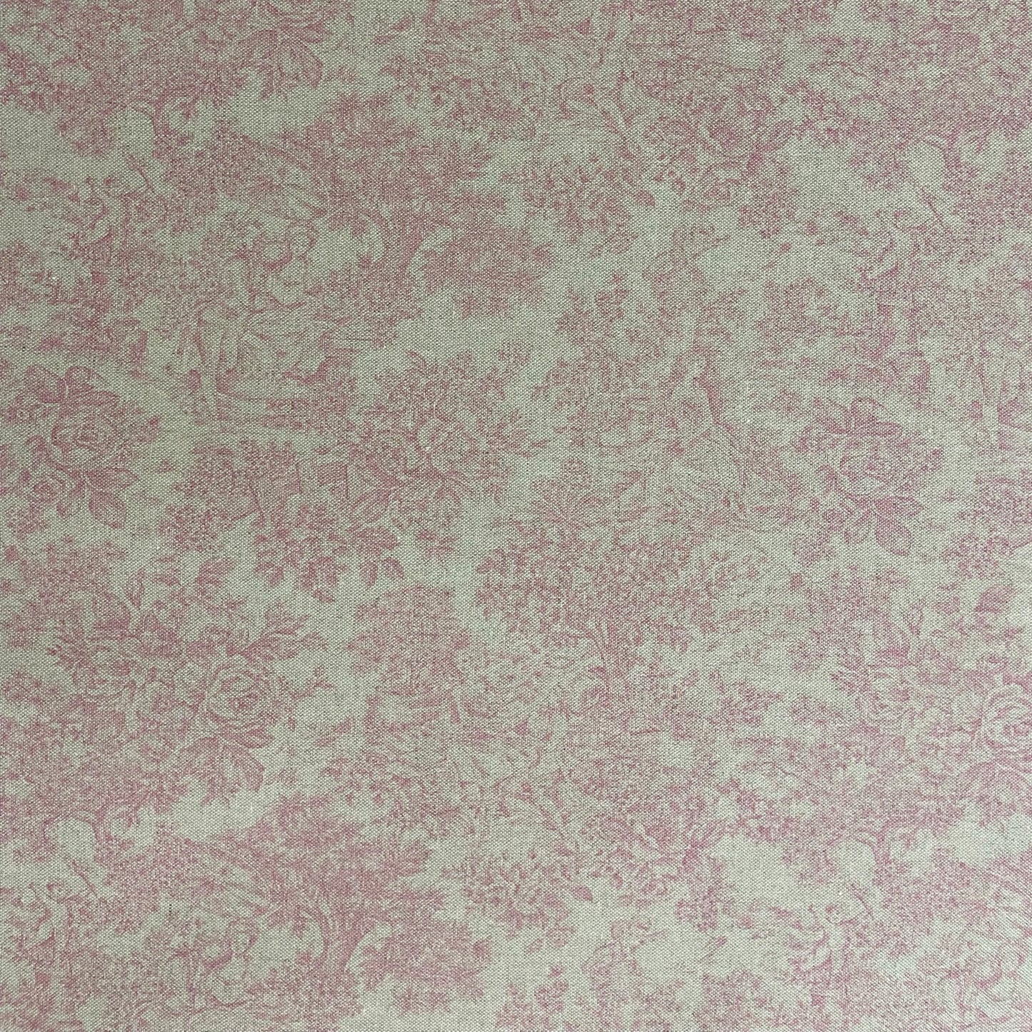 Vintage Toile Pink Double Width Fabric