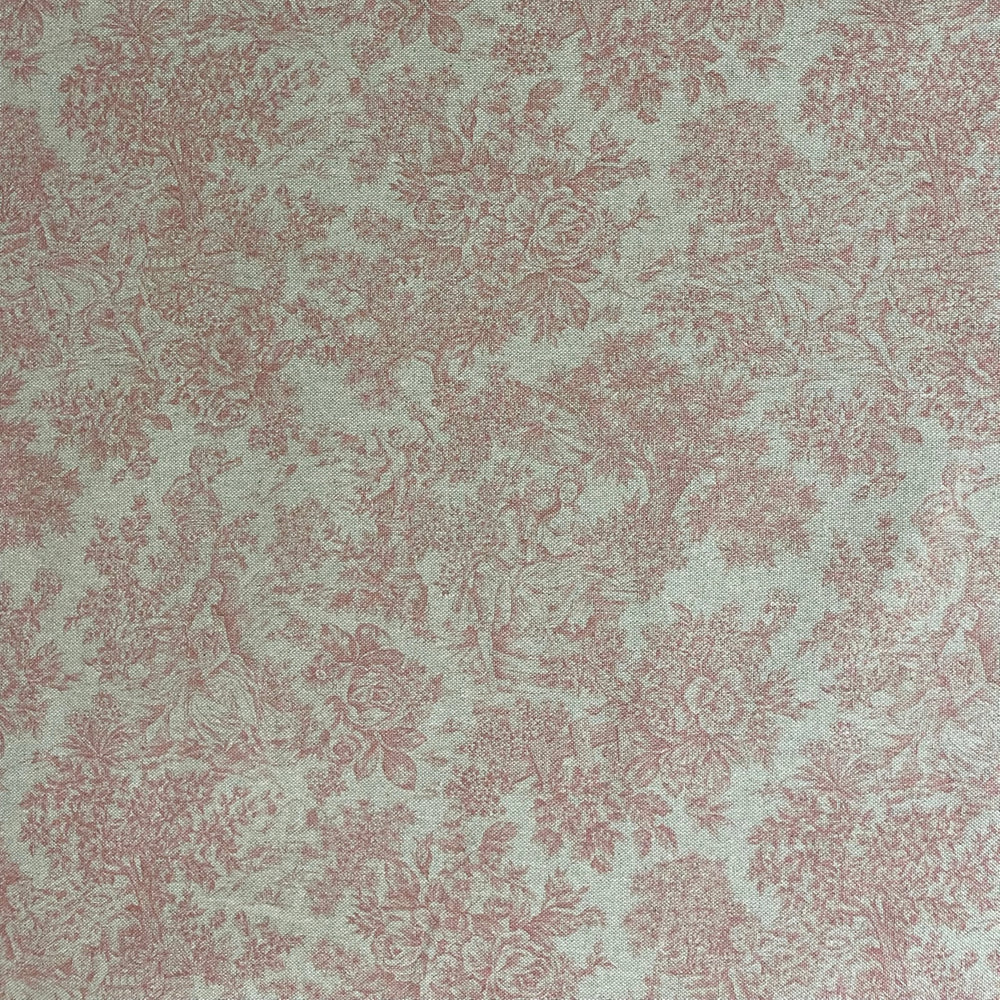 Vintage Toile Red Double Width Fabric