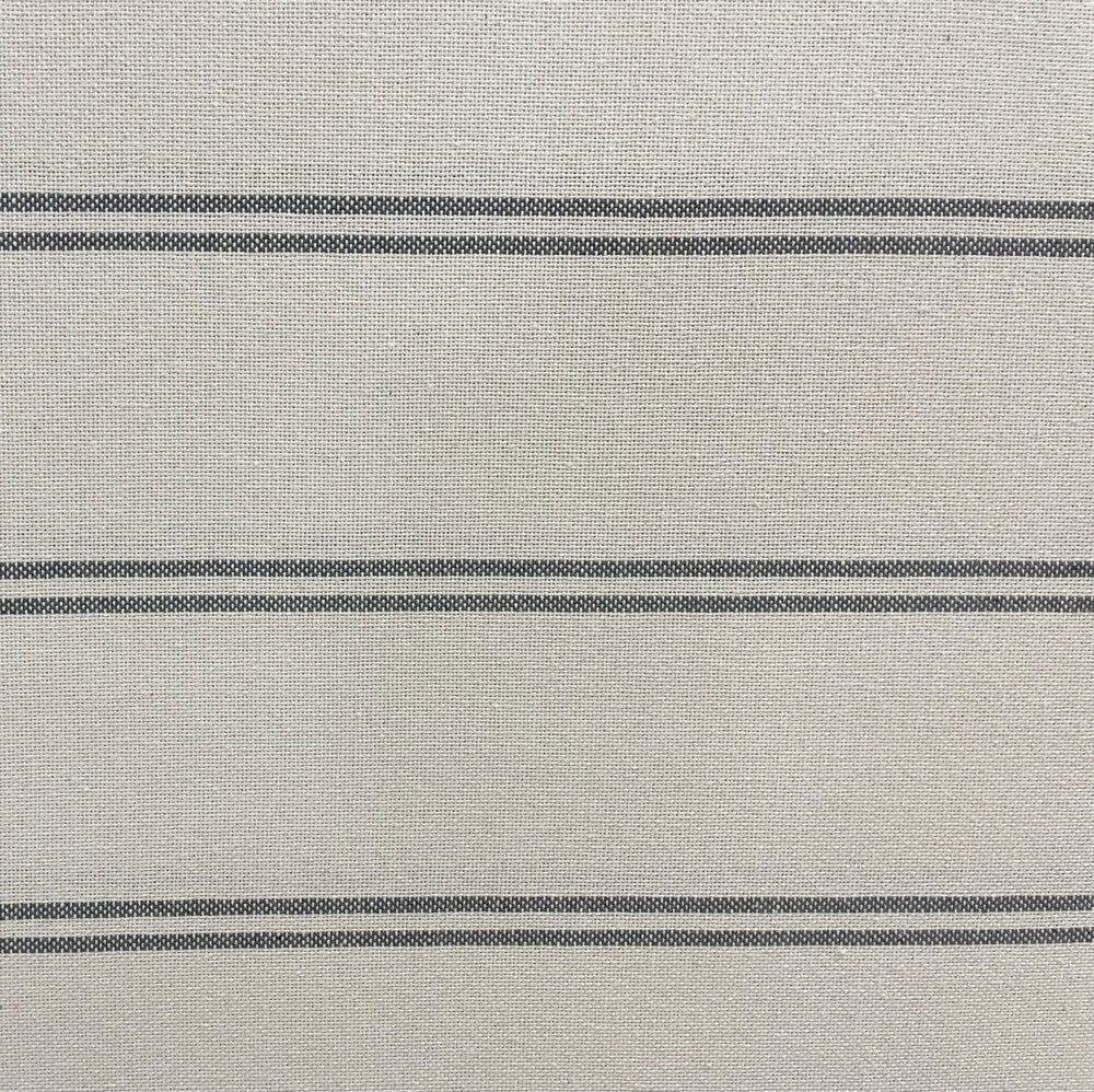 Toulouse Stripe Grey Double Width Room Fabric