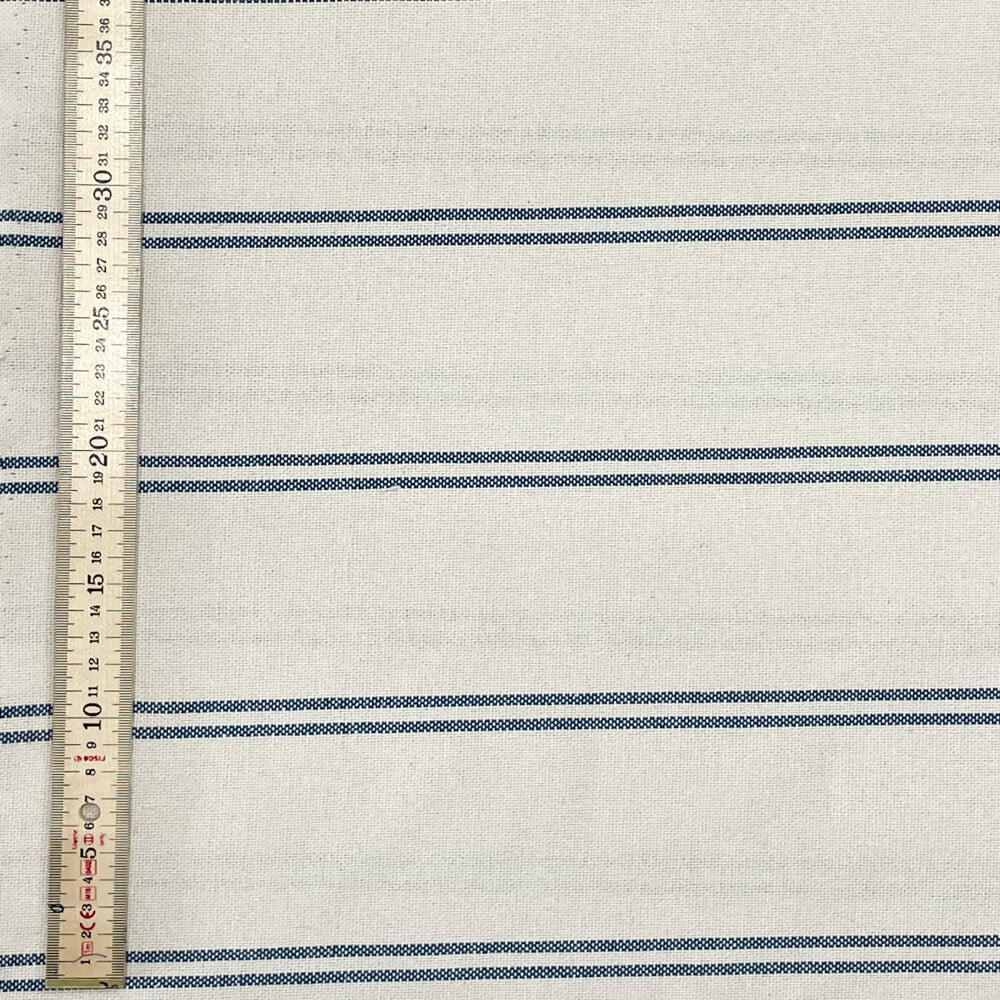 Toulouse Stripe Blue Double Width Room Fabric