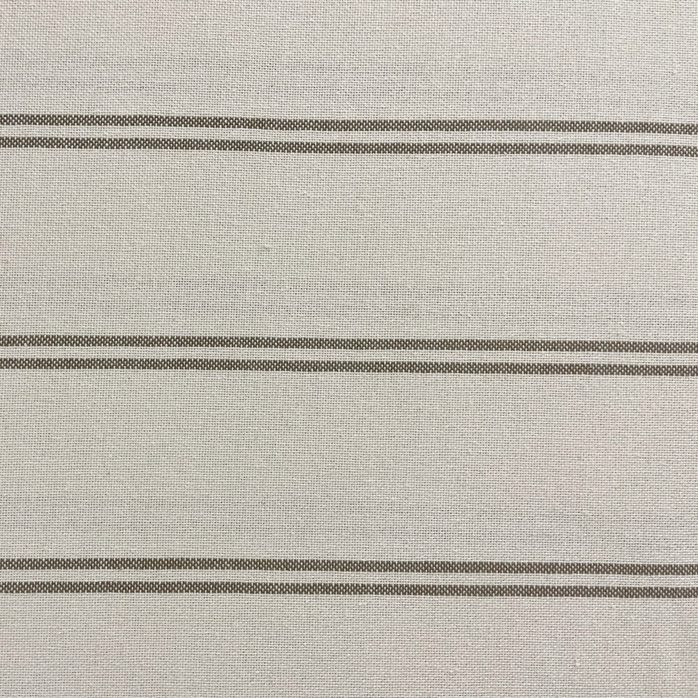 Toulouse Stripe Taupe Double Width Room Fabric