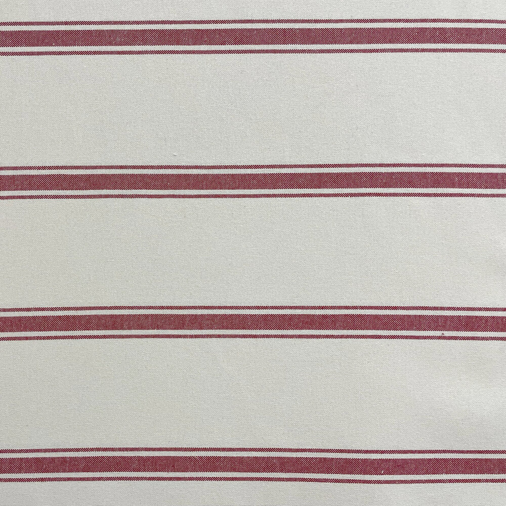 Lyon Stripe Red Double Width Fabric