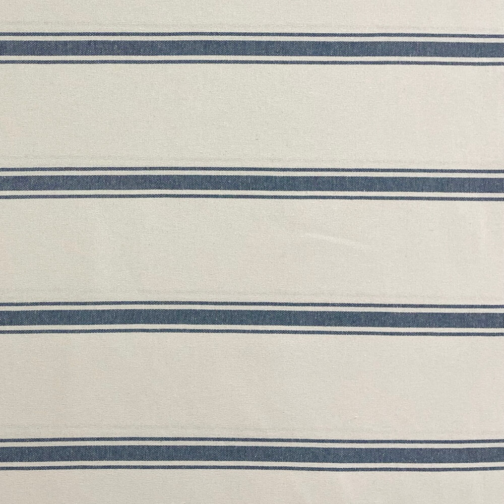 Lyon Stripe Blue Double Width Fabric