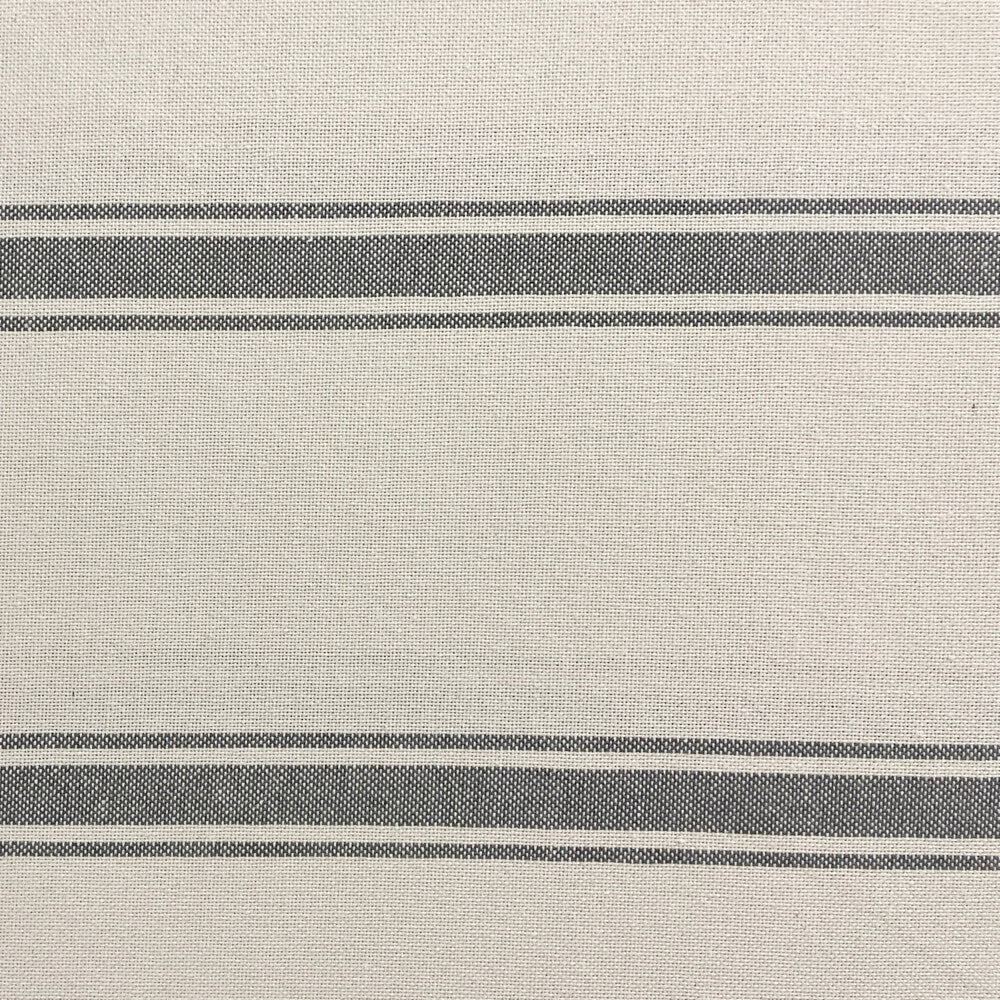 Lyon Stripe Grey Double Width Room Fabric