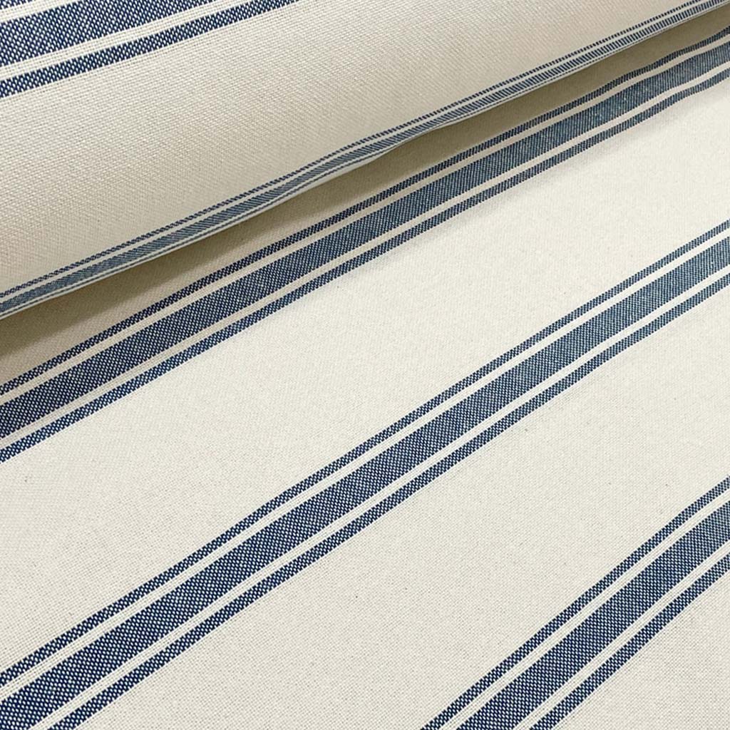 Limoges Stripe Blue Double Width Room Fabric