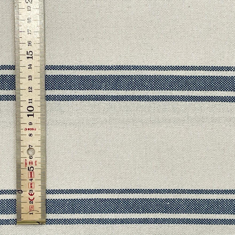 Limoges Stripe Blue Double Width Room Fabric
