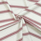 Limoges Stripe Red Double Width Room Fabric
