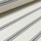 Limoges Stripe Grey Double Width Room  Fabric