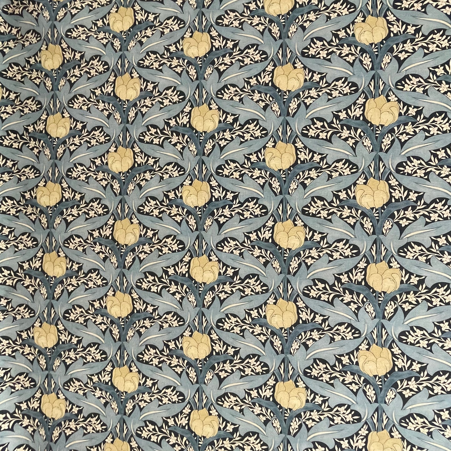 Morris Tulip Blue Double Width Fabric