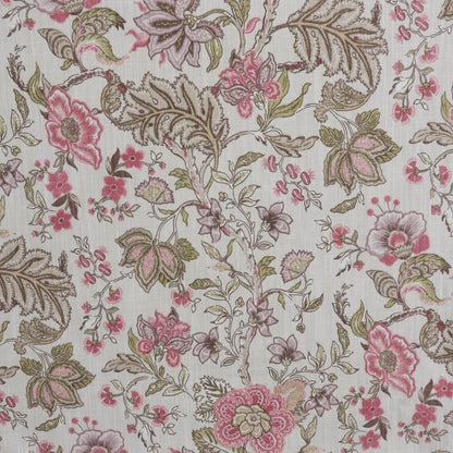 Jacobean Mulberry Fabric - Multicolor