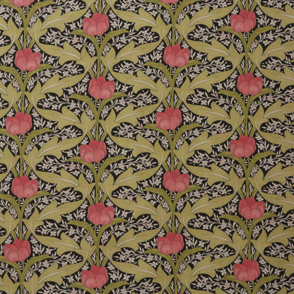 Morris Tulip Olive Green Double Width Fabric