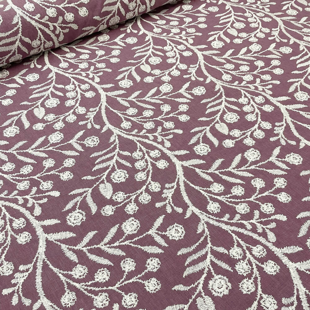 Voyage Dorney Damson Room Fabric
