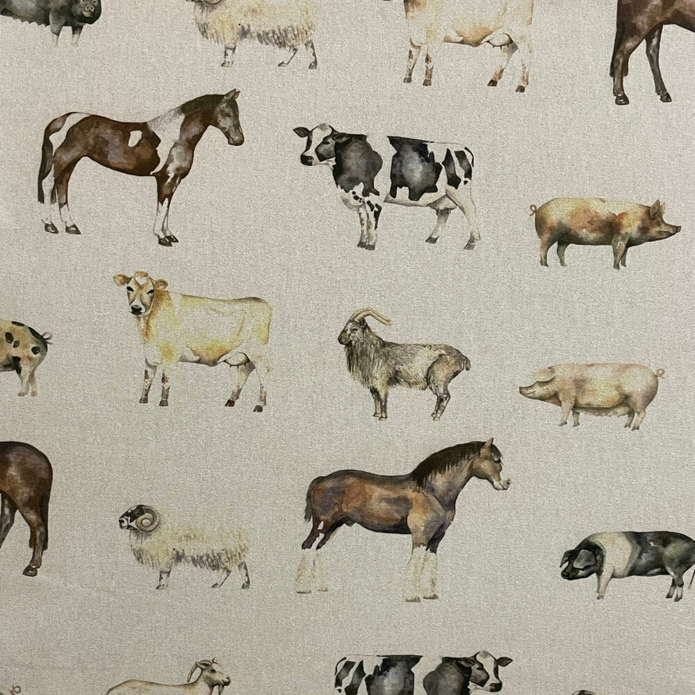 Voyage Maison Farmyard Linen Fabric - Gray