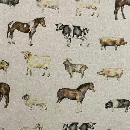 Voyage Maison Farmyard Linen Fabric - Gray