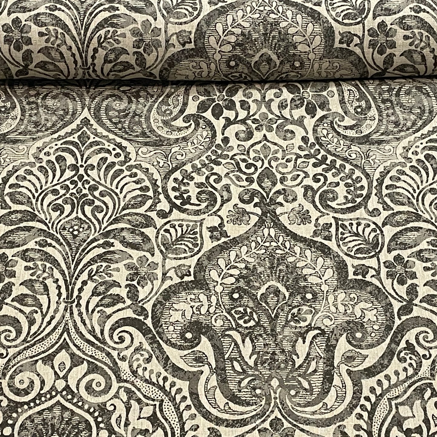 Stof Noble Linen Fabric Grey Room Fabric