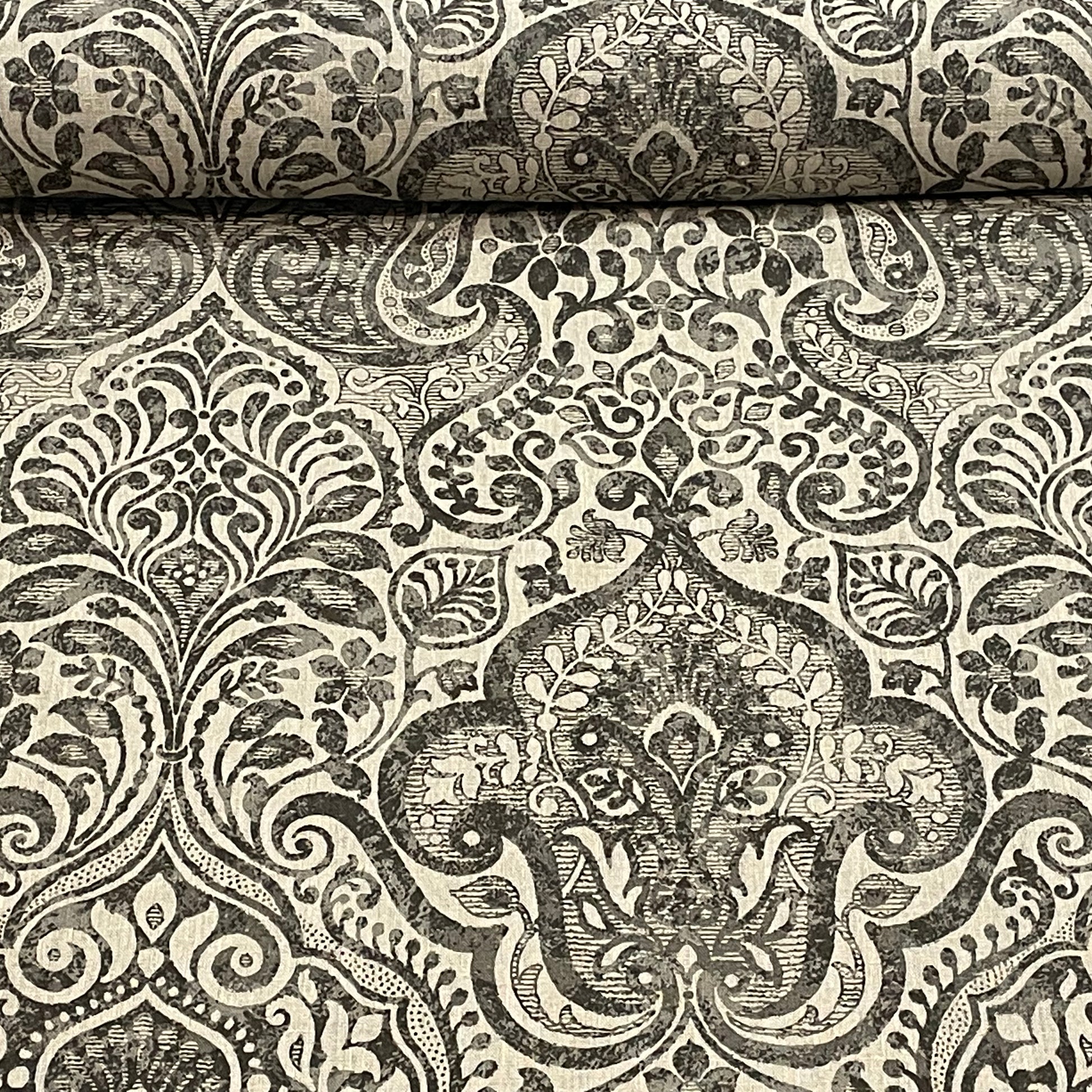Stof Noble Linen Fabric Grey Room Fabric