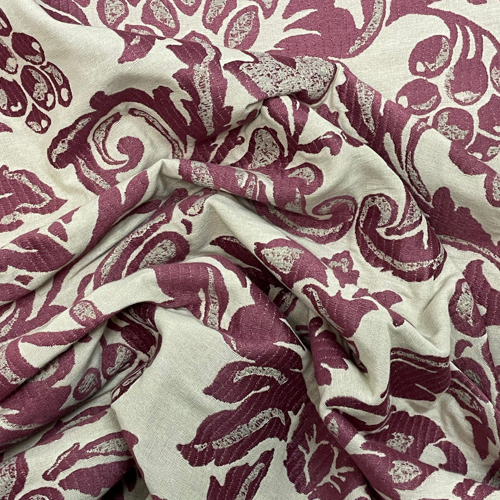 Voyage Maison Amapola Raspberry Room Fabric - Purple