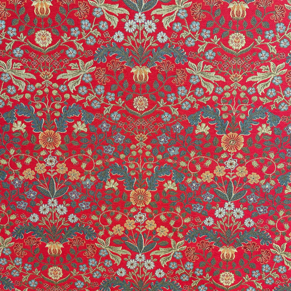 Barrington Morris Tapestry Red Fabric