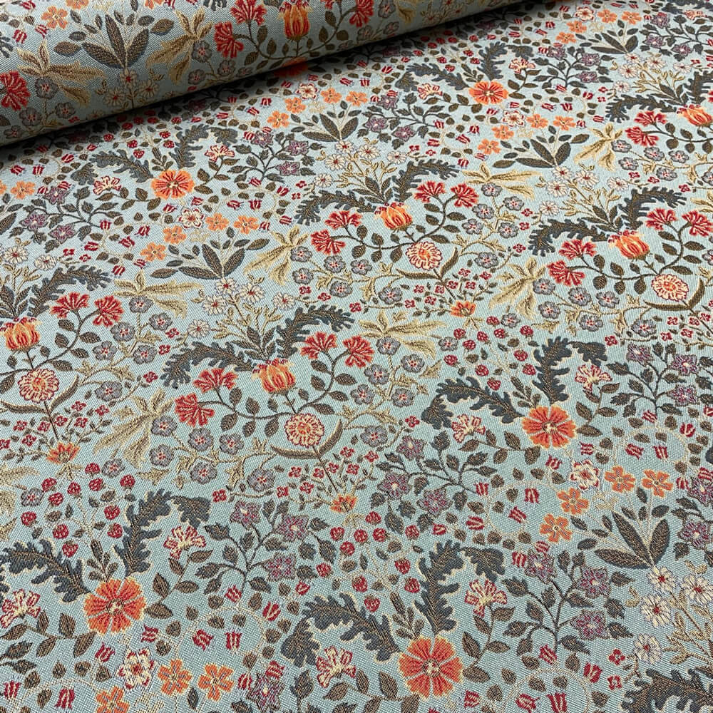 Barrington Morris Tapestry Duck Egg Room Fabric