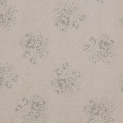 Vintage Floral Bouquet Grey Double Width Fabric
