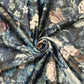 Midnight Floral Velvet Blue Room Fabric