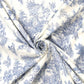 Mini French Toile De Jouy Blue Double Width Room Fabric
