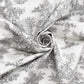Mini French Toile De Jouy Charcoal Double Width Room Fabric