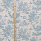 Mini French Toile De Jouy Teal Double Width Room Fabric