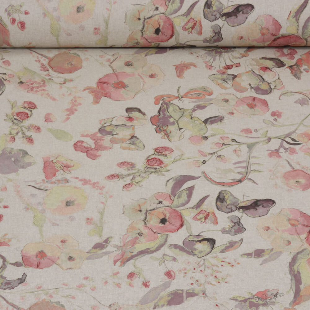 Melody Damson Room Fabric - Pink