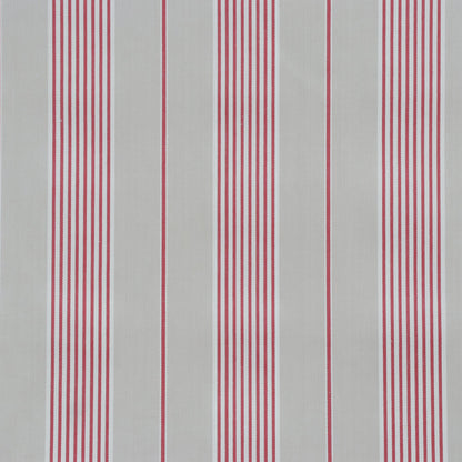 Morgan Stripe Red & Beige Fabric