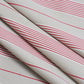 Morgan Stripe Red & Beige Room Fabric