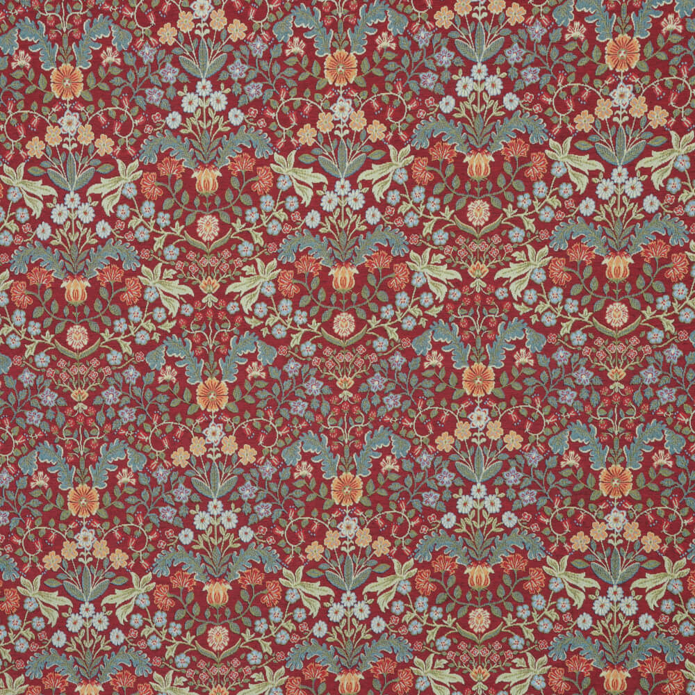 Barrington Morris Tapestry Claret Fabric