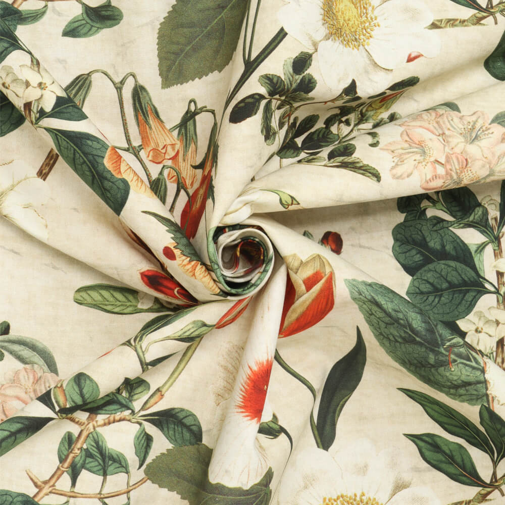 Botany Floral Cream Room Fabric