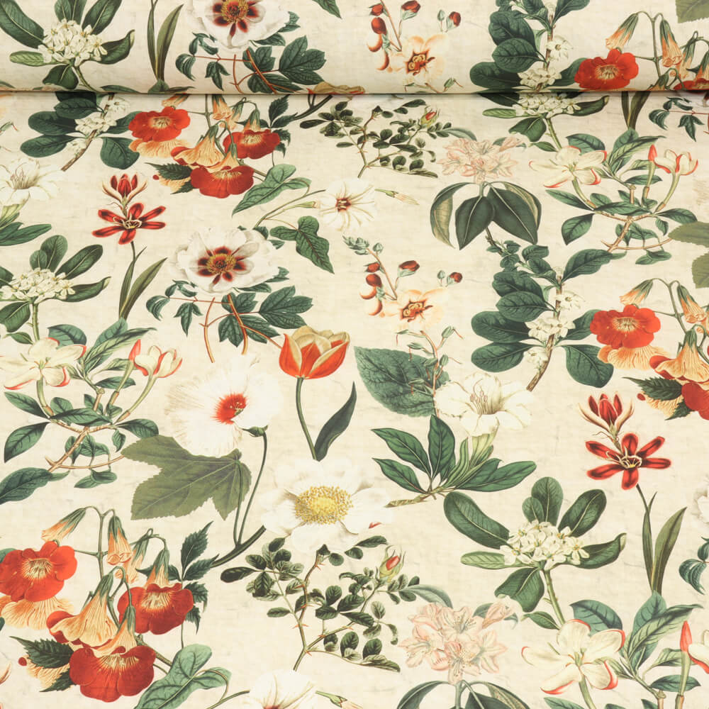 Botany Floral Cream Room Fabric