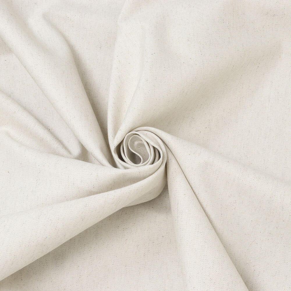 Porridge Plain Room Fabric - White