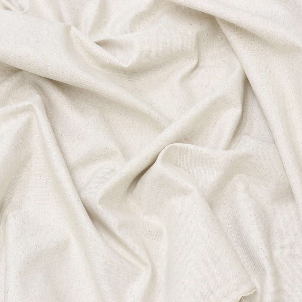 Porridge Plain Room Fabric - White
