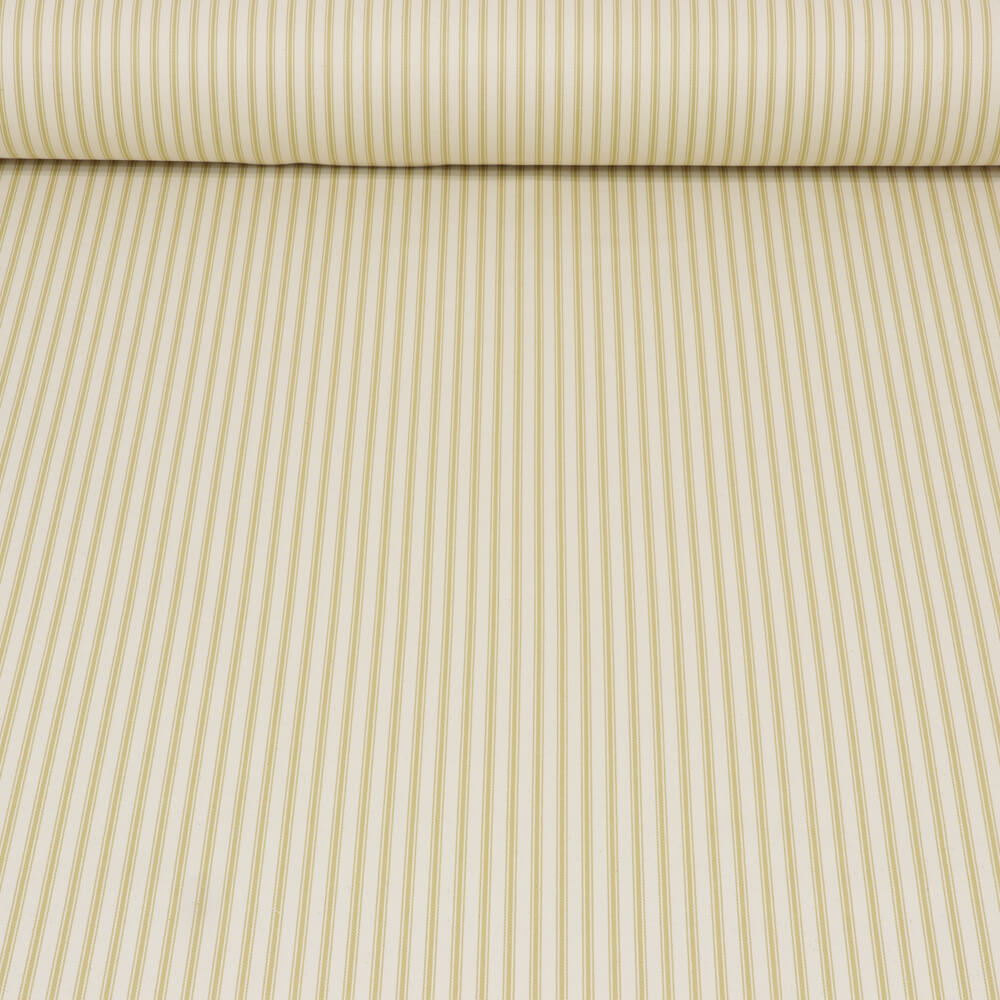Kent Ticking Stripe Ochre Room Fabric