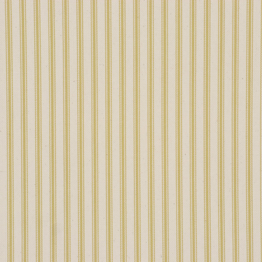 Kent Ticking Stripe Ochre Fabric