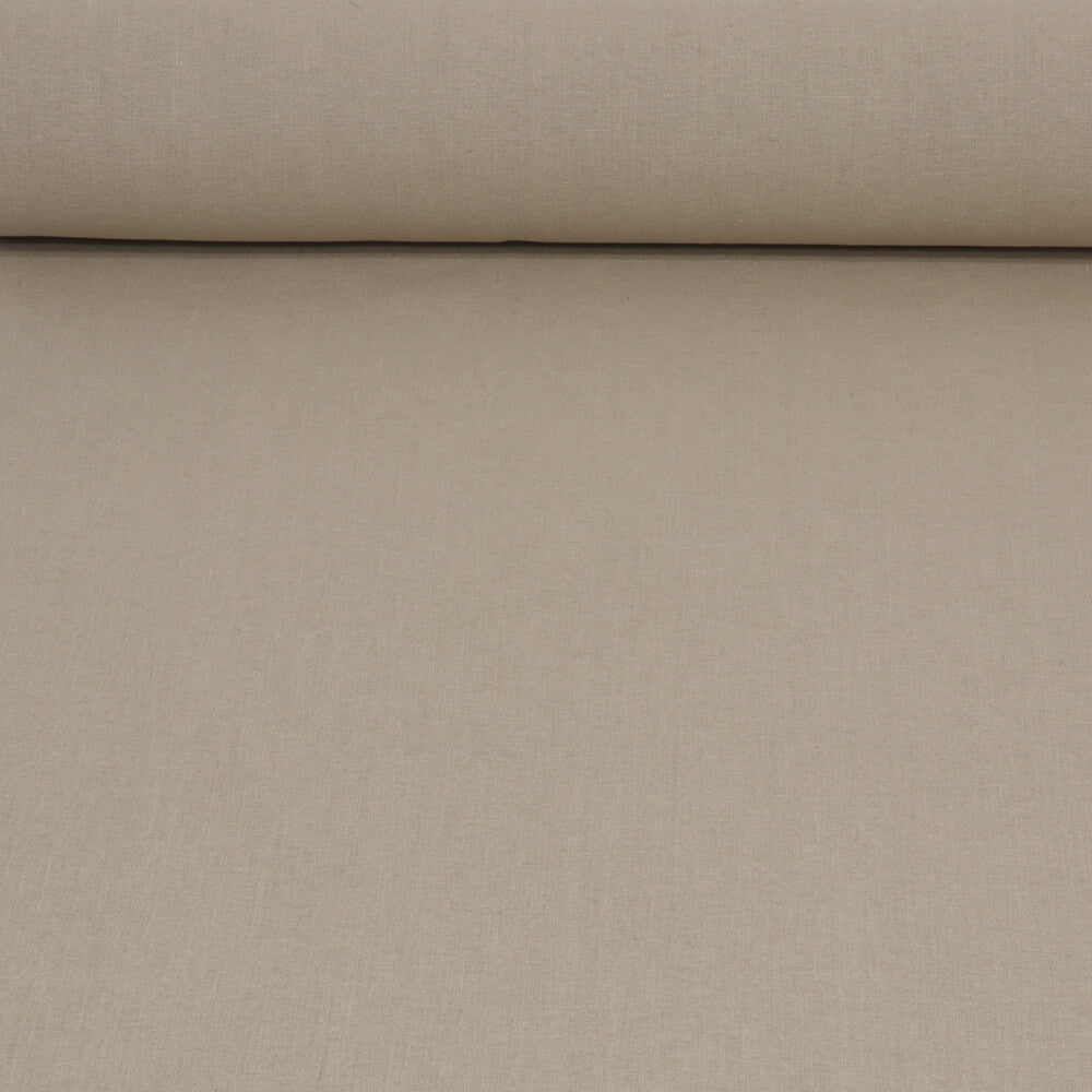 Madrid Natural Linen Double Width Room Fabric