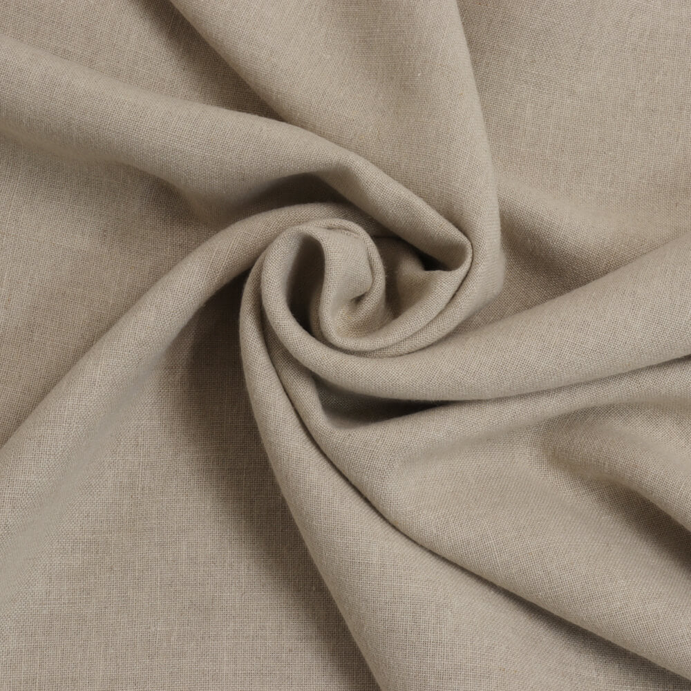 Madrid Natural Linen Double Width Room Fabric