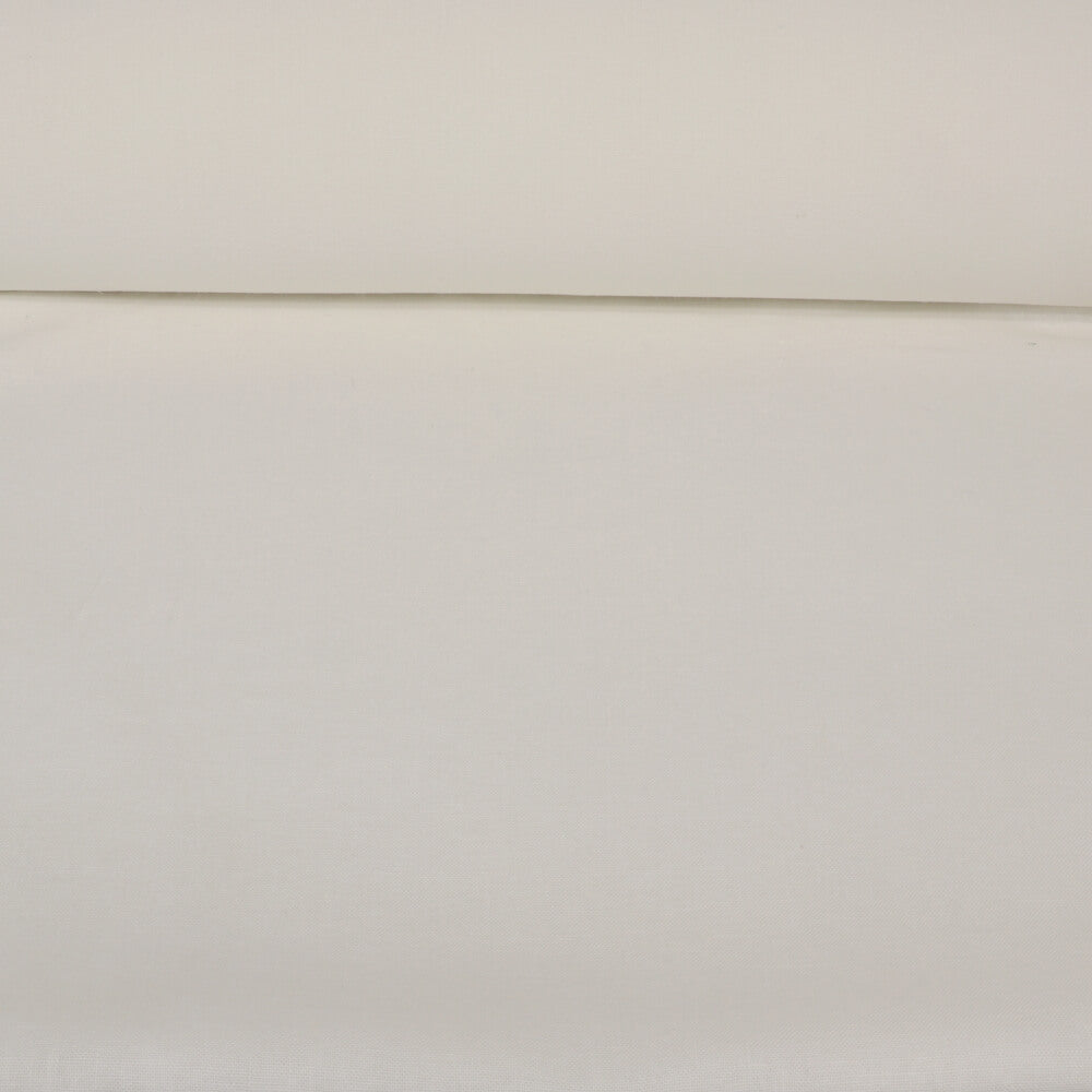 Madrid White Linen Double Width Room Fabric