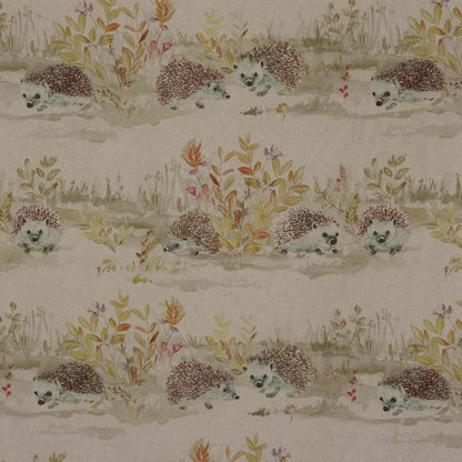 Voyage Maison Mr & Mrs Hedgehog on Oatmeal Fabric - Cream