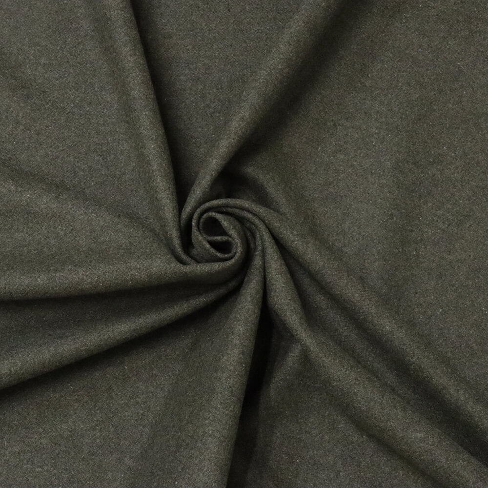 Glamorgan Dark Khaki 100% Wool Room Fabric