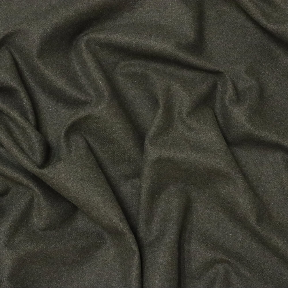 Glamorgan Dark Khaki 100% Wool Room Fabric
