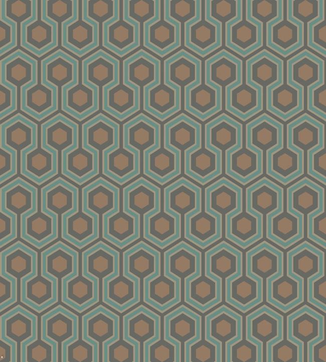 Hicks' Hexagon Wallpaper - Green - Cole & Son
