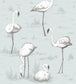 Flamingos Wallpaper -  Teal - Cole & Son