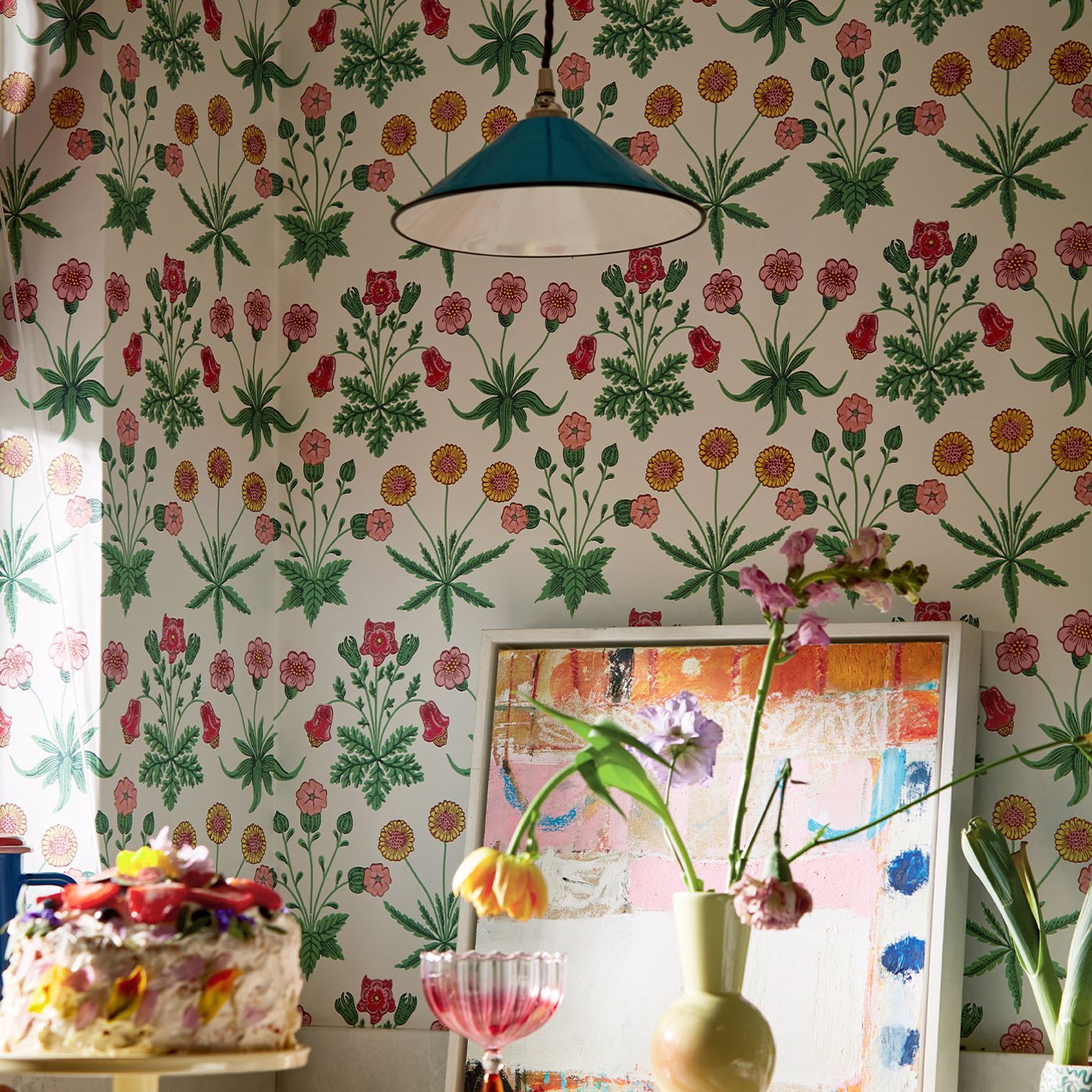 Daisy Room Wallpaper 2 - Pink