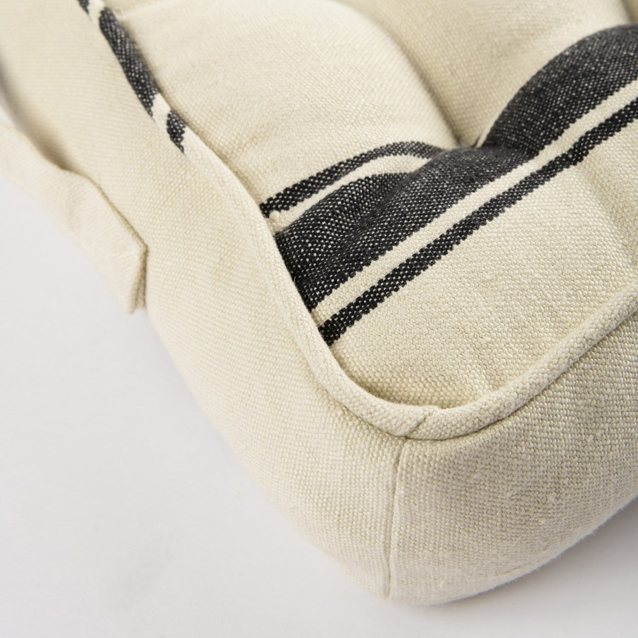 HAJDU STRIPE Linen Chair Room Cushion - White